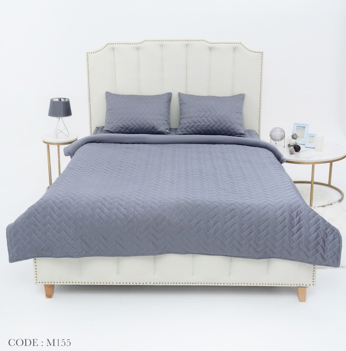 Bộ chăn ga gối phủ ELAMBO Silk & Cotton M155